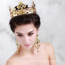 Beauty Queen Diamond Pageant Crown 14k Bague en or blanc or à vendre
